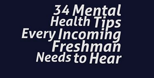 34 Mental Health Tips for Freshmen