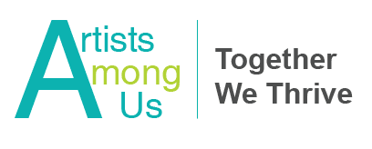 Artists Among Us (Logo) together we thrive