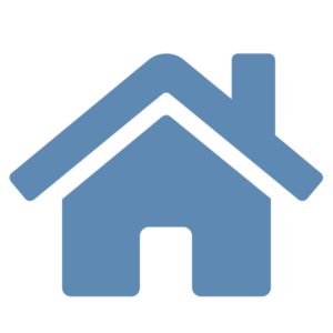 Blue clip art house image